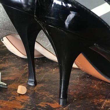reparasi sepatu high heels