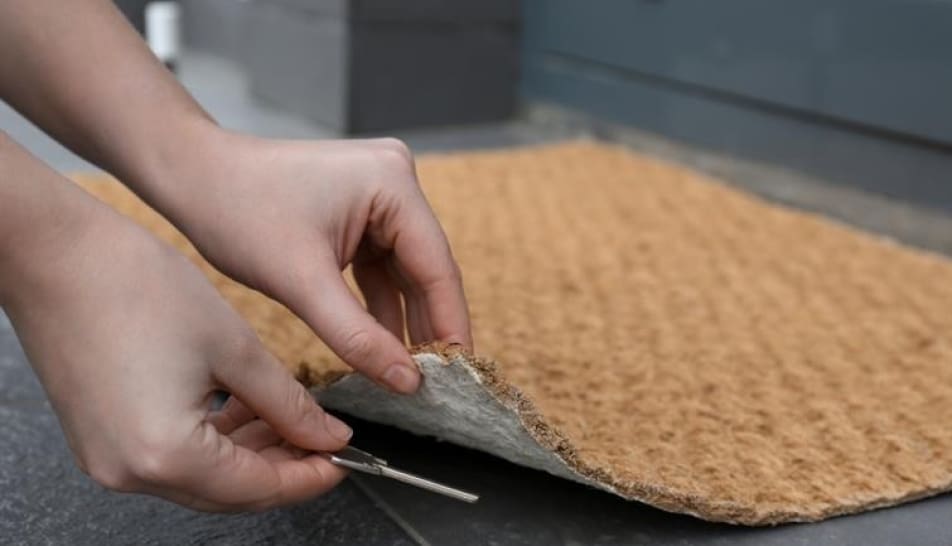 hidden key bellow the carpet